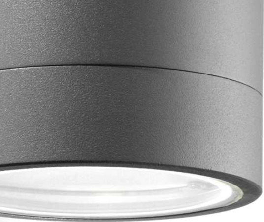 Applique-moderno-Ideal-Lux-SNIF-ROUND-AP1-G9-LED-IP54-alluminio-biemissione-lampada-parete