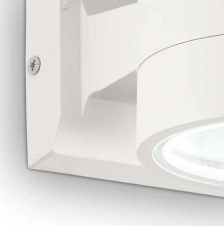 Applique-moderno-Ideal-Lux-SNIF-ROUND-AP1-G9-LED-IP54-alluminio-biemissione-lampada-parete