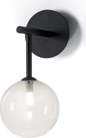 Applique-moderno-Illuminando-BOLLE-AP-1-NR-TR-G9-LED-metallo-vetro-sfera-lampada-parete