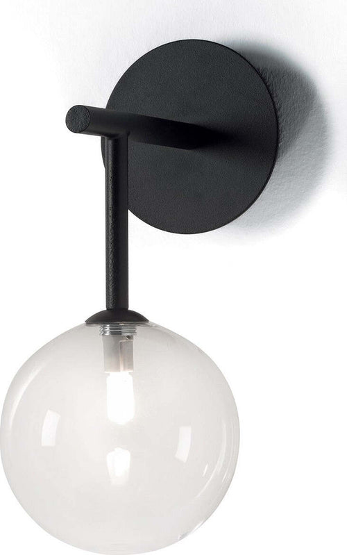 Applique-moderno-Illuminando-BOLLE-AP-1-NR-TR-G9-LED-metallo-vetro-sfera-lampada-parete