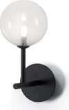 Applique-moderno-Illuminando-BOLLE-AP-1-NR-TR-G9-LED-metallo-vetro-sfera-lampada-parete