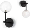 Applique-moderno-Illuminando-BOLLE-AP-1-NR-TR-G9-LED-metallo-vetro-sfera-lampada-parete