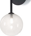 Applique-moderno-Illuminando-BOLLE-AP-1-NR-TR-G9-LED-metallo-vetro-sfera-lampada-parete