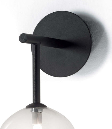 Applique-moderno-Illuminando-BOLLE-AP-1-NR-TR-G9-LED-metallo-vetro-sfera-lampada-parete