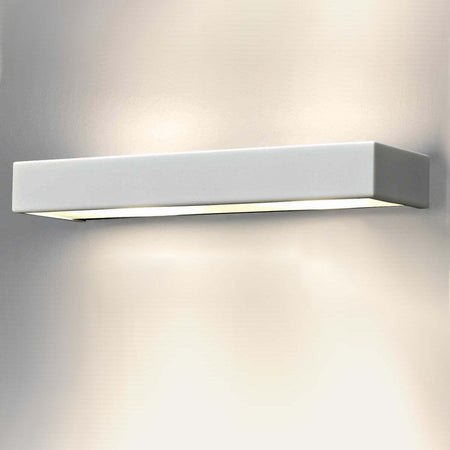 Applique-moderno-Illuminando-BRIK-2-LED-metallo-vetro-biemissione-lampada-parete