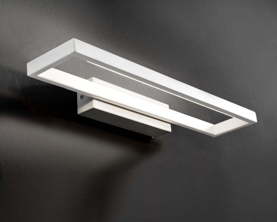 Applique-moderno-Illuminando-FILO-G-LED-lampada-parete-biemissione-metallo-bianco-rettangolare-interni-12W-3000°K-965LM