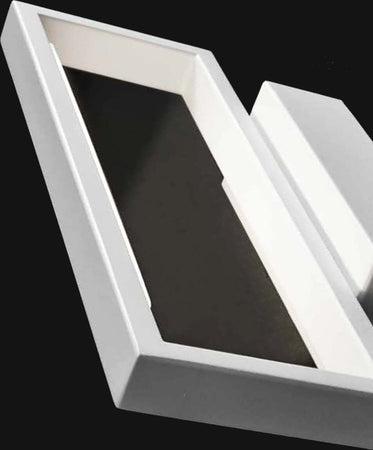 Applique-moderno-Illuminando-FILO-P-LED-lampada-parete-biemissione-metallo-bianco-rettangolare-interni-6W-3000°K-470LM