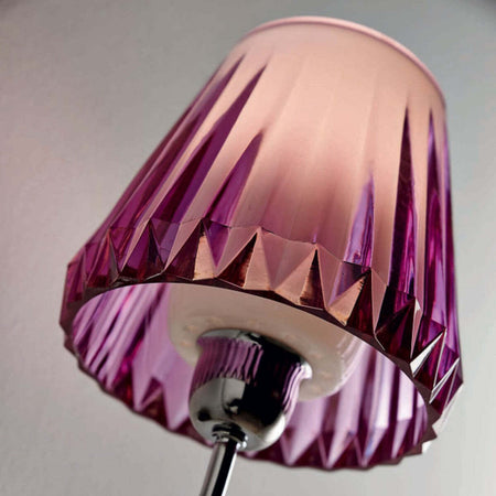 Applique-moderno-Illuminando-GAIA-AP-LED-lampada-parete-acrilico-tortora-viola-trasparente-interno-E14