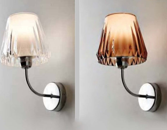 Applique-moderno-Illuminando-GAIA-AP-LED-lampada-parete-acrilico-tortora-viola-trasparente-interno-E14
