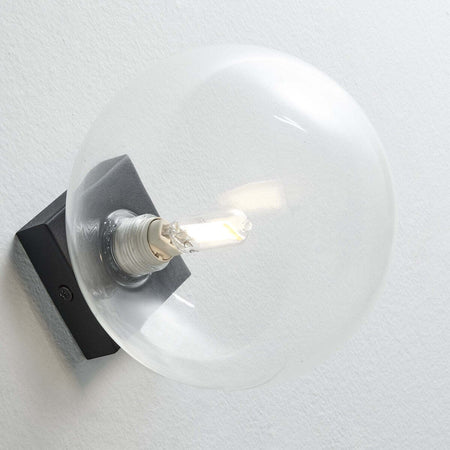 Applique-moderno-Illuminando-PALLINA-PALLI1NRTR-G9-LED-vetro-lampada-parete