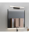 Applique Moderno Nero Lampada Parete Led 9w 4000k Luce Specchio Bagno Vetro Satinato