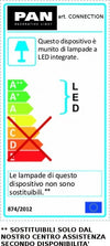 Applique-moderno-PAN-International-CONNECTION-EST01000-LED-lampada-parete