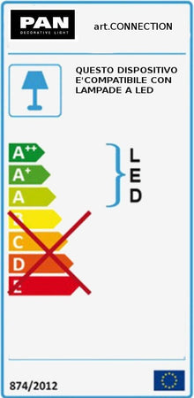 Applique-moderno-PAN-International-CONNECTION-EST167-E27-LED-lampada-parete