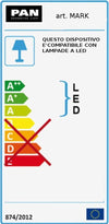 Applique-moderno-Pan-International-MARK-EST01024-GU10-LED-biemissione-lampada-parete