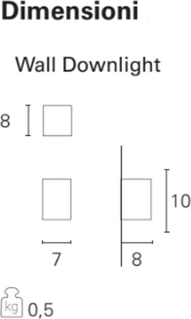 Applique-moderno-Pan-International-MARK-EST01027-GU10-LED-mono-emissione-lampada-parete