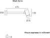 Applique-moderno-PAN-International-SHOOT-EST754-WALL-ARM-LED-lampada-parete-alluminio