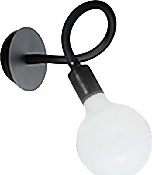 Applique-moderno-Perenz-BULBO-6682-N-LED-E27-lampada-parete-braccio-orientabile-metallo-gomma