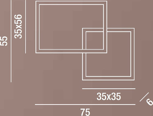 Applique-moderno-Perenz-CROSS-6595-N-CT-LED-bianco-dinamico-lampada-parete-soffitto