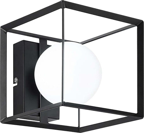 Applique-moderno-Perenz-CUBE-6691-E27-LED-15x15-lampada-parete-metallo-gabbia