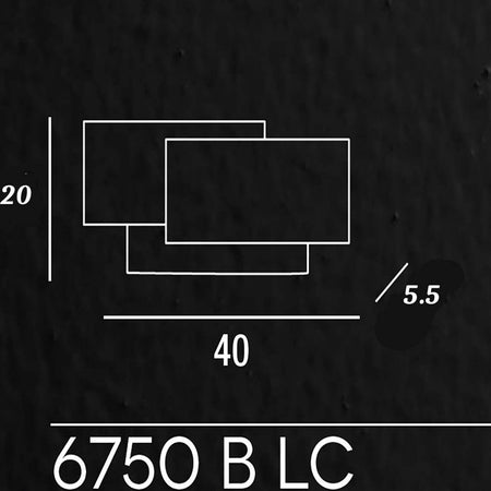 Applique-moderno-Perenz-DIP-6750-B-LC-LED-lampada-parete-alluminio