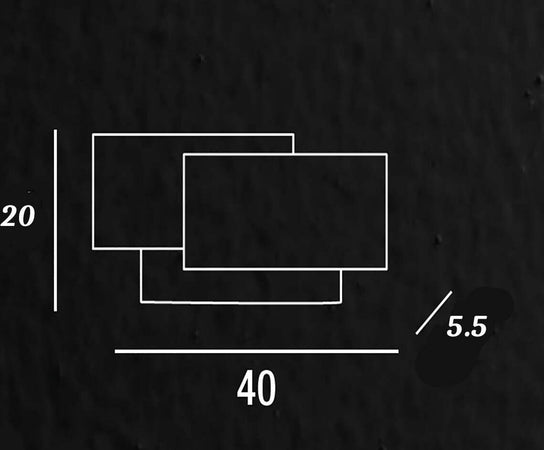 Applique-moderno-Perenz-DIP-6750-N-LC-LED-lampada-parete-alluminio