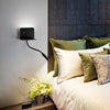 Applique-moderno-Perenz-LEVEL-6636-LED-USB-9W-456LM-3000°K-lampada-parete-bianco-nero-braccio-flessibile-IP20