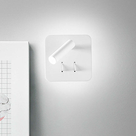 Applique-moderno-Perenz-PLUG-6704-B-LC-LED-lampada-parete-quadrata-orientabile-metallo-doppia-accensione