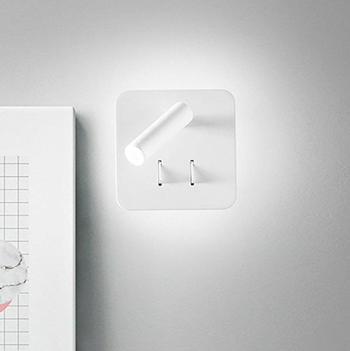 Applique-moderno-Perenz-PLUG-6704-B-LC-LED-lampada-parete-quadrata-orientabile-metallo-doppia-accensione