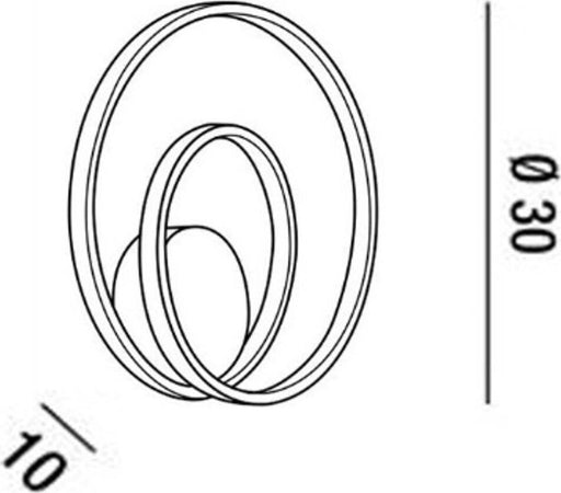 Applique-moderno-Perenz-RITMO-6619-B-LC-LED-lampada-parete-bianco