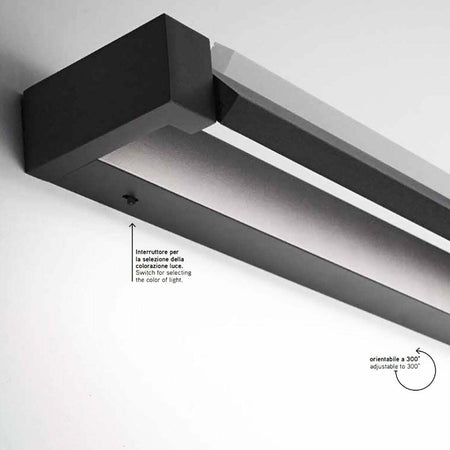 Applique-moderno-Perenz-SWAY-6634-N-CT-LED-lampada-parete-orientabile-basculante