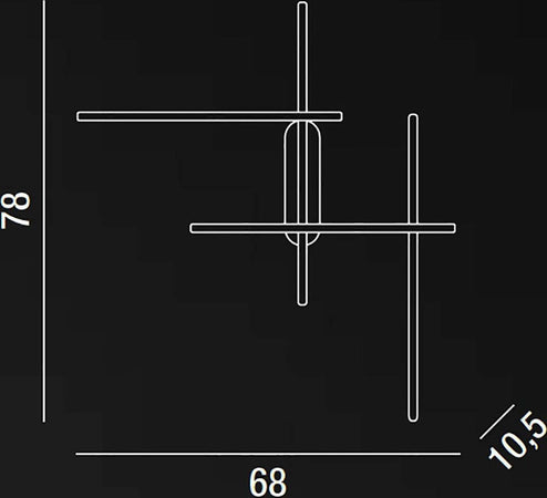 Applique-moderno-Perenz-TANGE-6884-CT-LED-bianco-dinamico-lampada-parete