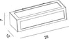 Applique-moderno-Promoingross-ASTER-7271-B-E27-LED-alluminio-lampada-partete