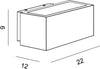 Applique-moderno-Promoingross-BACH-7302-E27-LED-alluminio-lampada-parete-biemissione