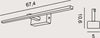 Applique-moderno-Promoingross-ELEGANCE-A67-LED-metallo-pvc-lampada-parete-monoemissione