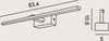 Applique-moderno-Promoingross-ELEGANCE-A84-LED-metallo-pvc-lampada-parete