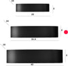 Applique-moderno-Promoingross-HANDLES-A32-NE-LED-metallo-nero-lampada-parete-moderna-biemissione