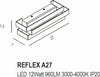 Applique-moderno-Promoingross-REFLEX-A27-SG-MC-LED-metallo-switch-lampada-parete