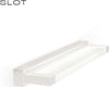 Applique-moderno-Promoingross-SLOT-A60-WH-LED-metallo-metacrilato-lampada-parete