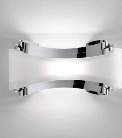 Applique-moderno-Selene-illuminazione-IONICA-1068-011-025-002-R7s-LED-metallo-vetro-biemissione-lampada-parete