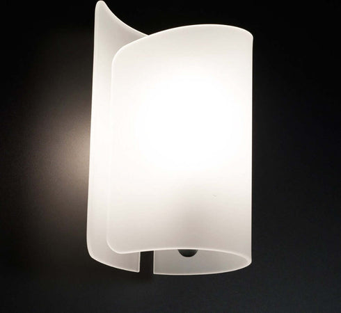 Applique-moderno-Selene-illuminazione-PAPIRO-0371-E27-LED-vetro-lampada-parete