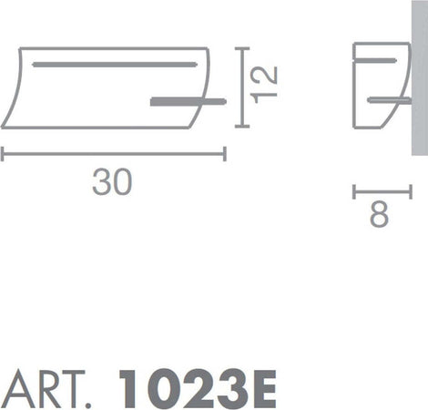 Applique-moderno-Selene-illuminazione-VULTUR-1023E-E27-LED-acciaio-lampada-parete