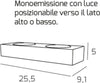 Applique-moderno-Top-Light-AREA-1127-A2-GX53-LED-monoemissione-lampada-parete
