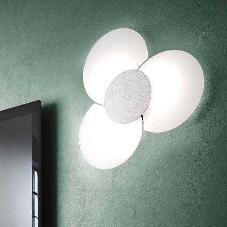 Applique-moderno-Top-Light-CLOVER-1114-45-FA-FR-FO-E27-LED-vetro-lampada-parete