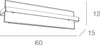 Applique-moderno-Top-Light-CROSS-1106-AG-E27-LED-vetro-metallo-lampada-parete