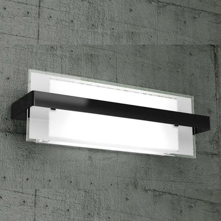 Applique-moderno-Top-Light-CROSS-1106-AM-E27-LED-metallo-vetro-lampada-parete