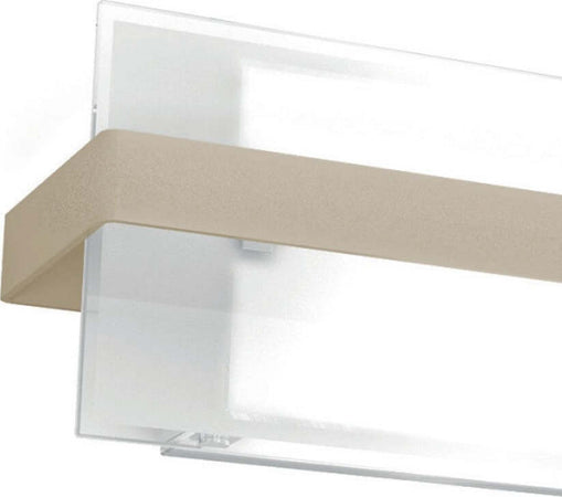 Applique-moderno-Top-Light-CROSS-1106-AM-E27-LED-metallo-vetro-lampada-parete