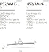 Applique-moderno-Top-Light-CURVED-1152-AM-BI-LED-metallo-lampada-parete