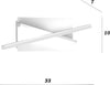 Applique-moderno-Top-Light-DNA-1182-35-BI-LED-lampada-parete-bianca