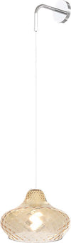 Applique-moderno-Top-Light-DRESS-1191CR-A-E27-LED-lampada-parete-vetro