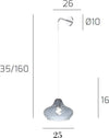 Applique-moderno-Top-Light-DRESS-1191CR-A-E27-LED-lampada-parete-vetro
